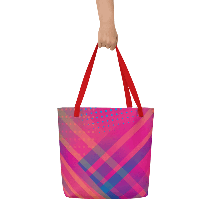 Vibrant Geometry All-Over Tote bag for trendy moms colleagues product image (7)