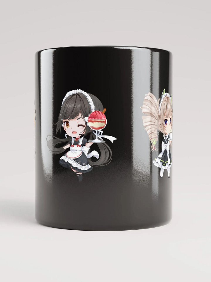 Black Glossy Mug - Aida Cafe Maids (Tower of Fantasy) product image (2)