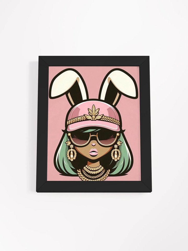 Mint Green Bunny Babe Poster product image (1)