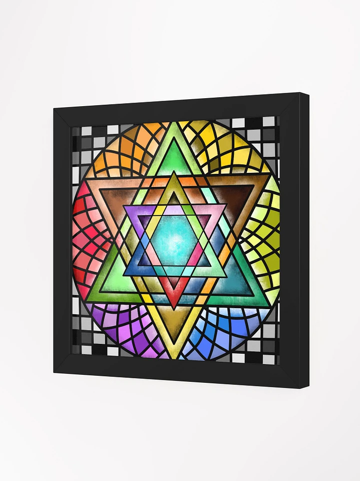 Stained Glass Star of David Framed Print product image (18)