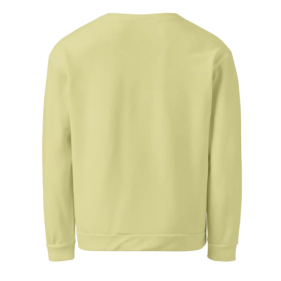 Plain Light Yellow True Summer Unisex Recycled Polyester Heavyweight Premium Sweatshirt by Treasure Pie product image (2)