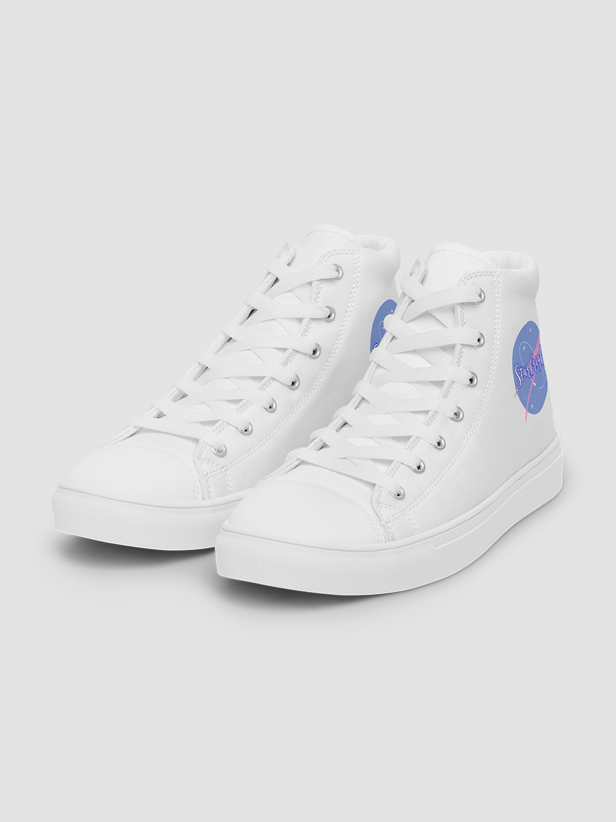 White Starbright The Band Women's High Top Canvas Shoes product image (7)