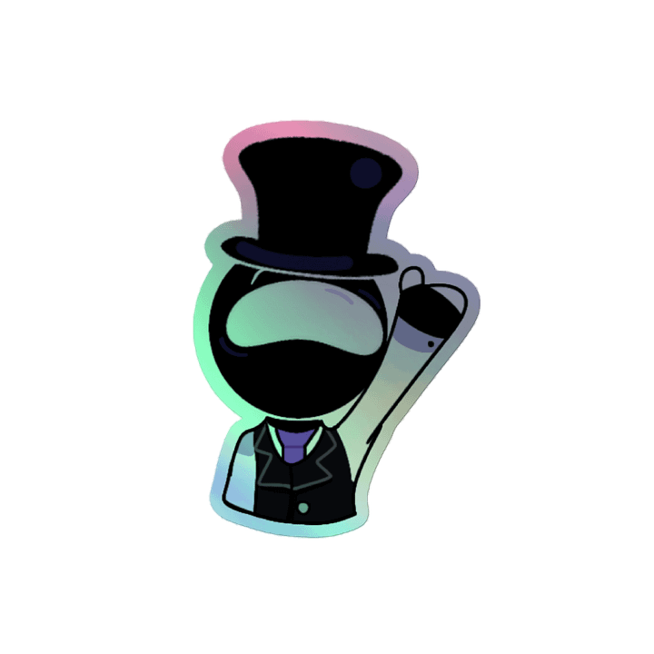 Banosh waving Holographic Sticker! product image (2)