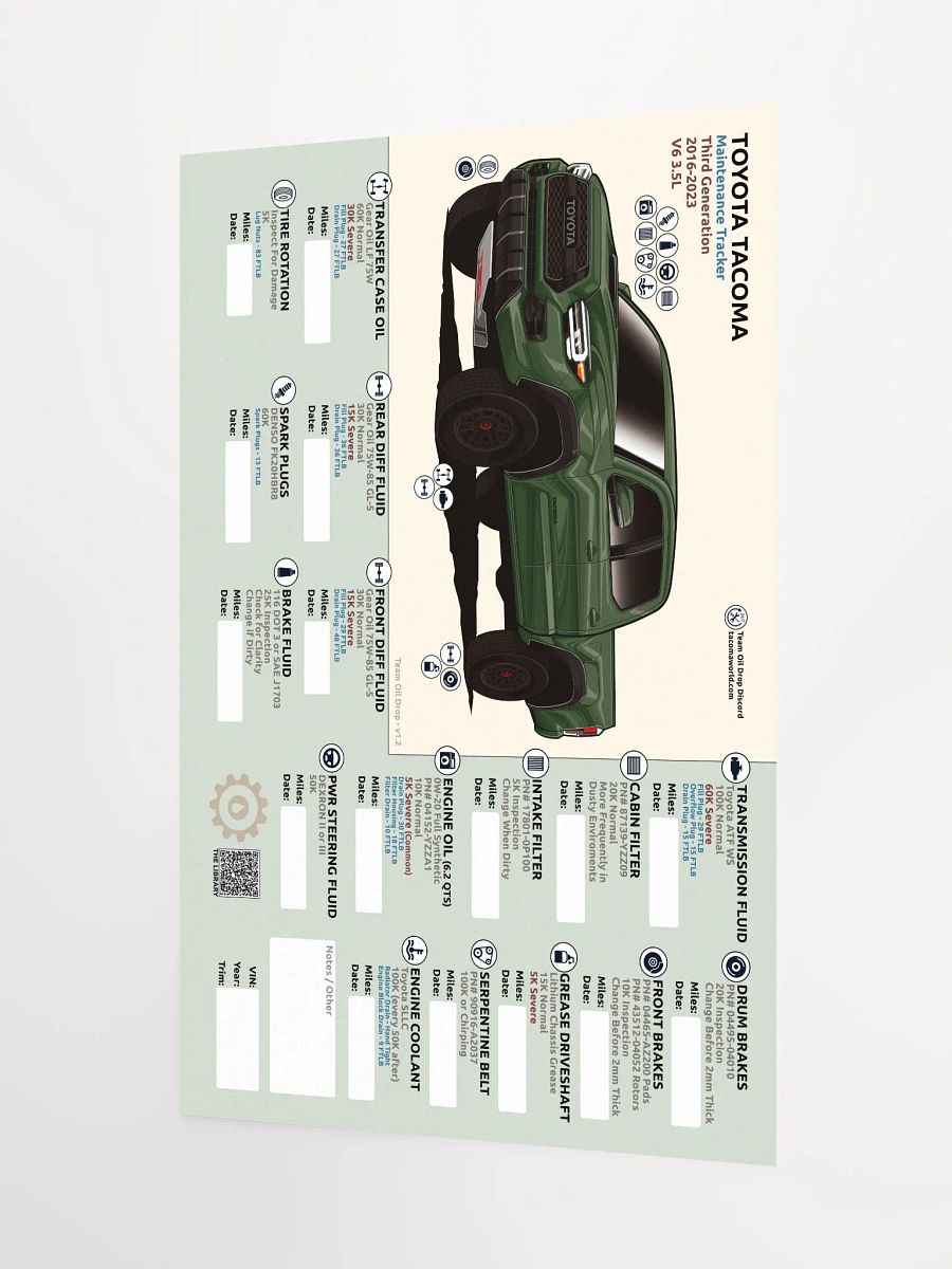 3RD GEN MAINTENANCE TRACKER V1.2 - Army product image (4)