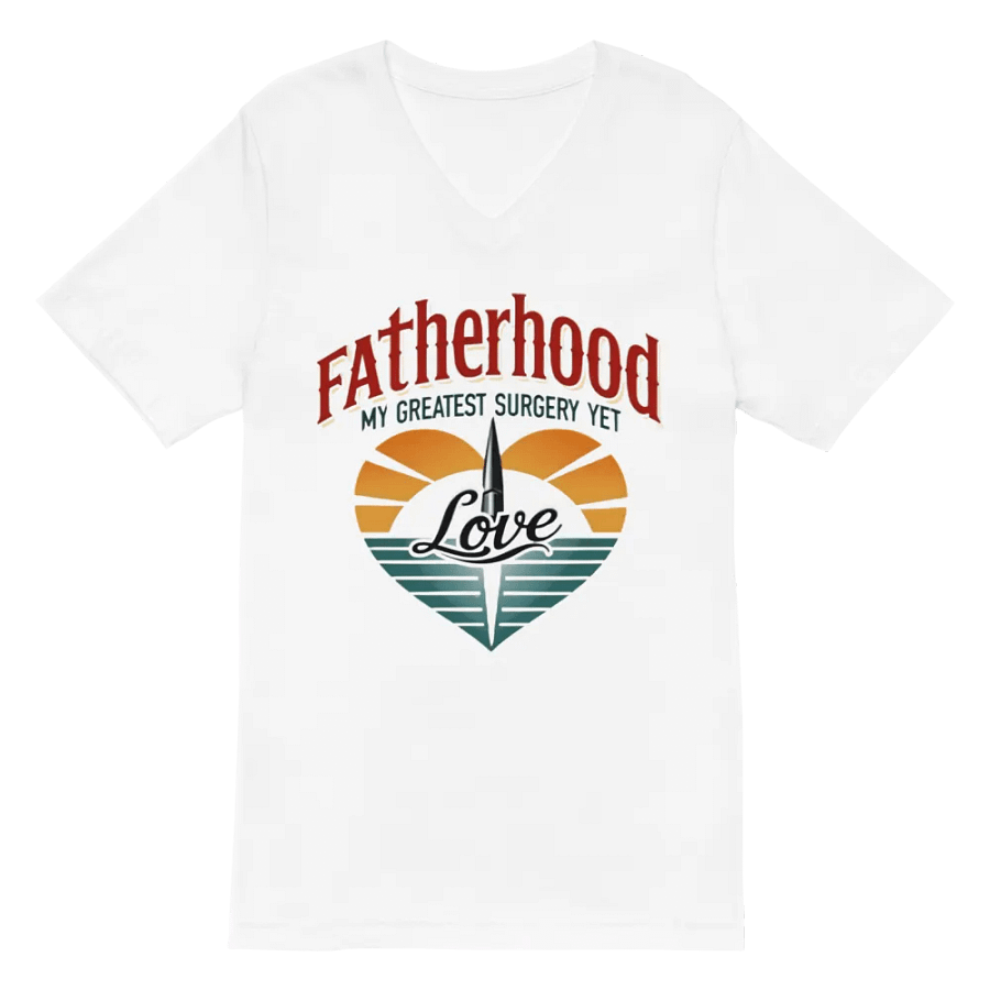 Fatherhood Love Surgery V-Neck Tee product image (2)