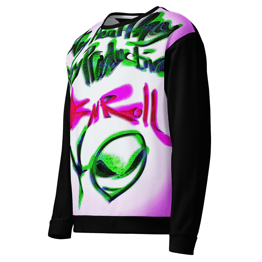 Rock N Roll Alien Graffiti Sweater product image (3)