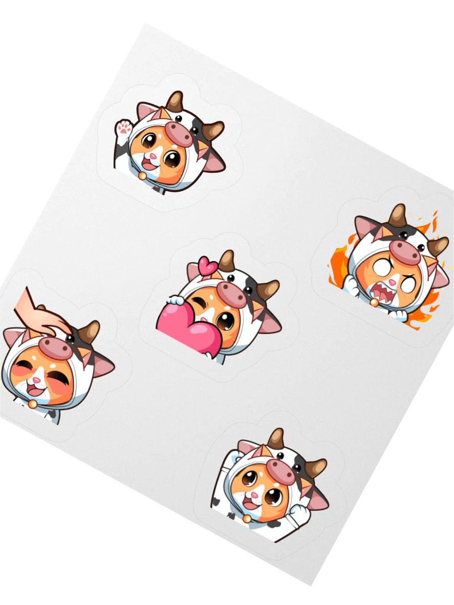 Meow meow meow I'm a Cow - Stickers product image (5)