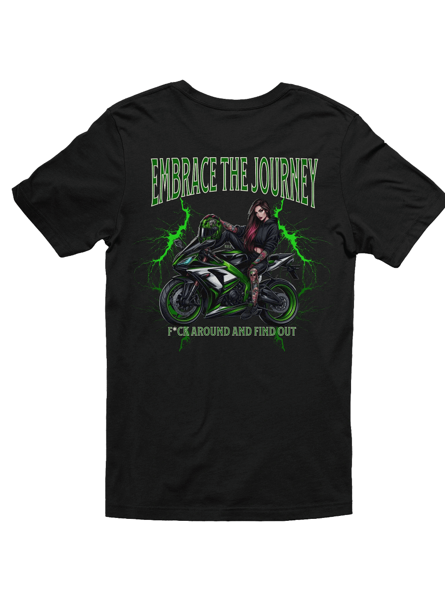 "Embrace The Journey" - Biker Chick - Green Bolt product image (3)