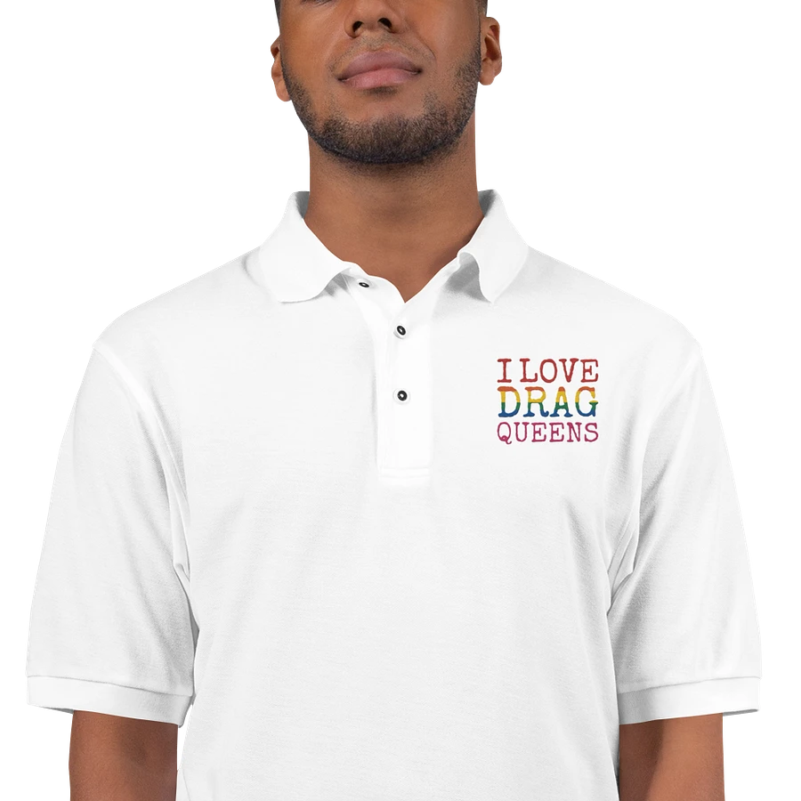 I Love Drag Queens - Embroidered Polo product image (1)