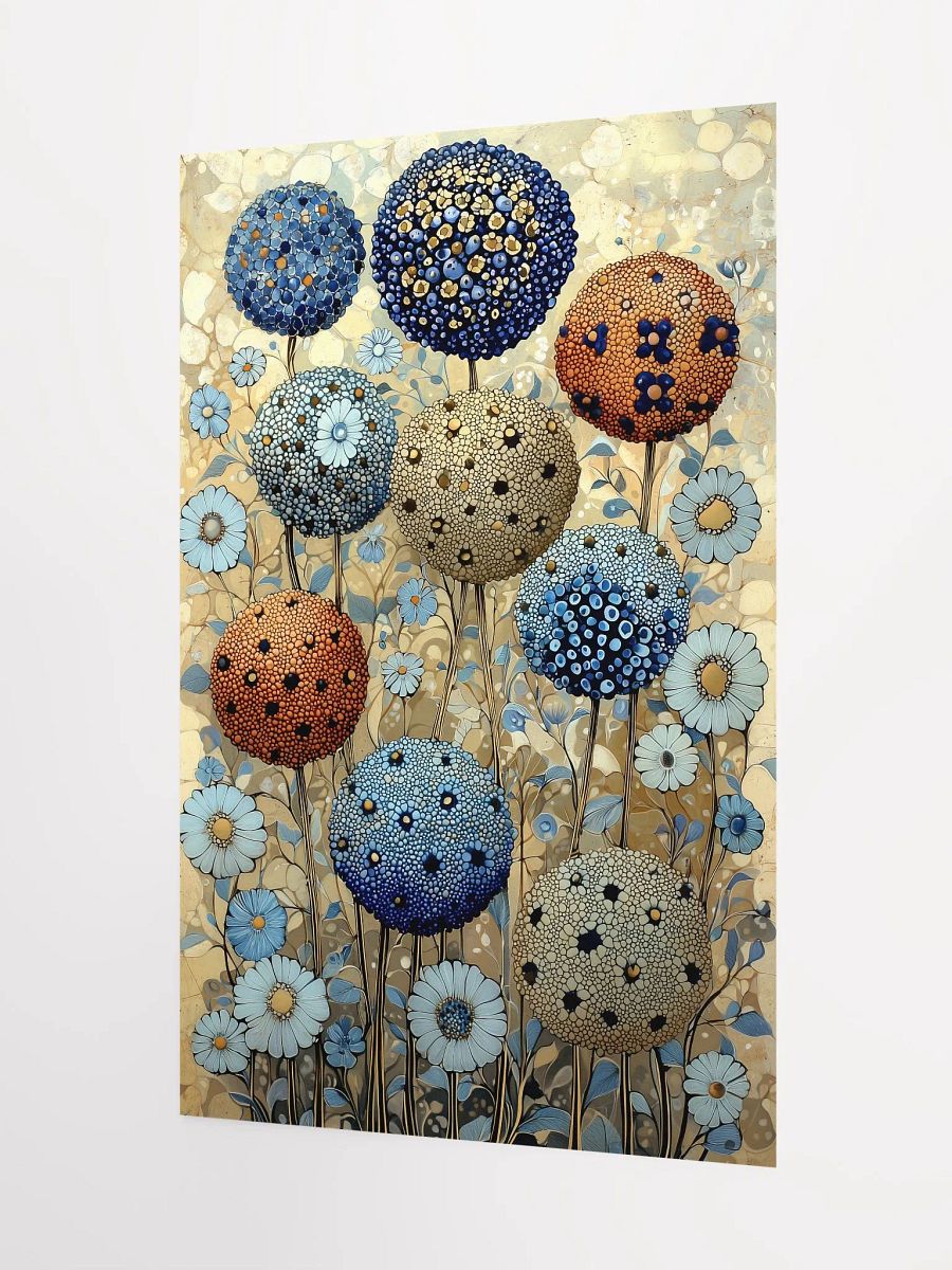 Whimsical Spheres: Mystical Poster of Vibrant Forest Blooms product image (3)