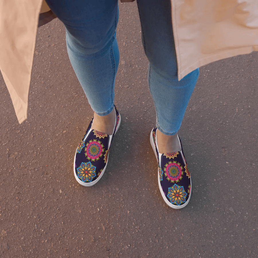 Kaleidoscope Mandala Slip-Ons product image (1)