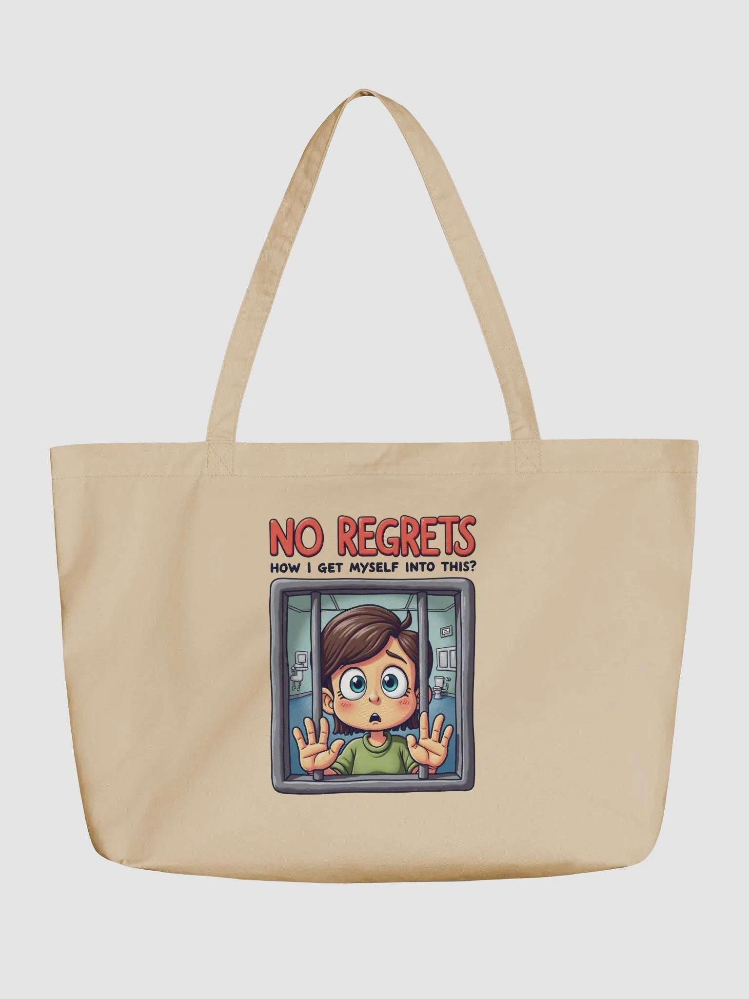No Regrets Prison Cartoon Tote product image (1)