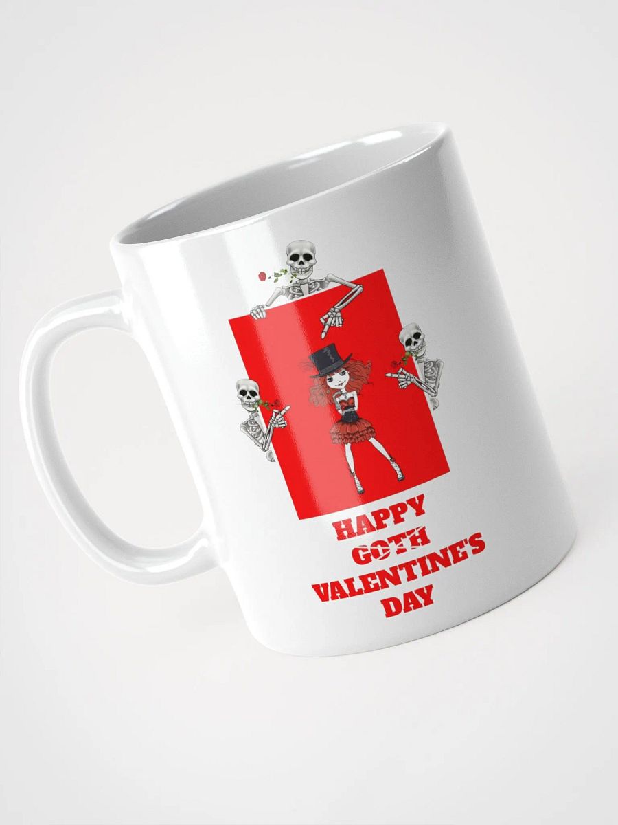 Happy Goth Valentine's Day White Mug product image (3)
