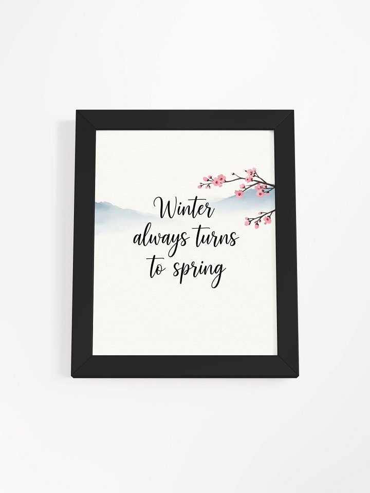 Winter Always Turns to Spring – Nichiren Buddhism Inspirational Wall Art product image (1)