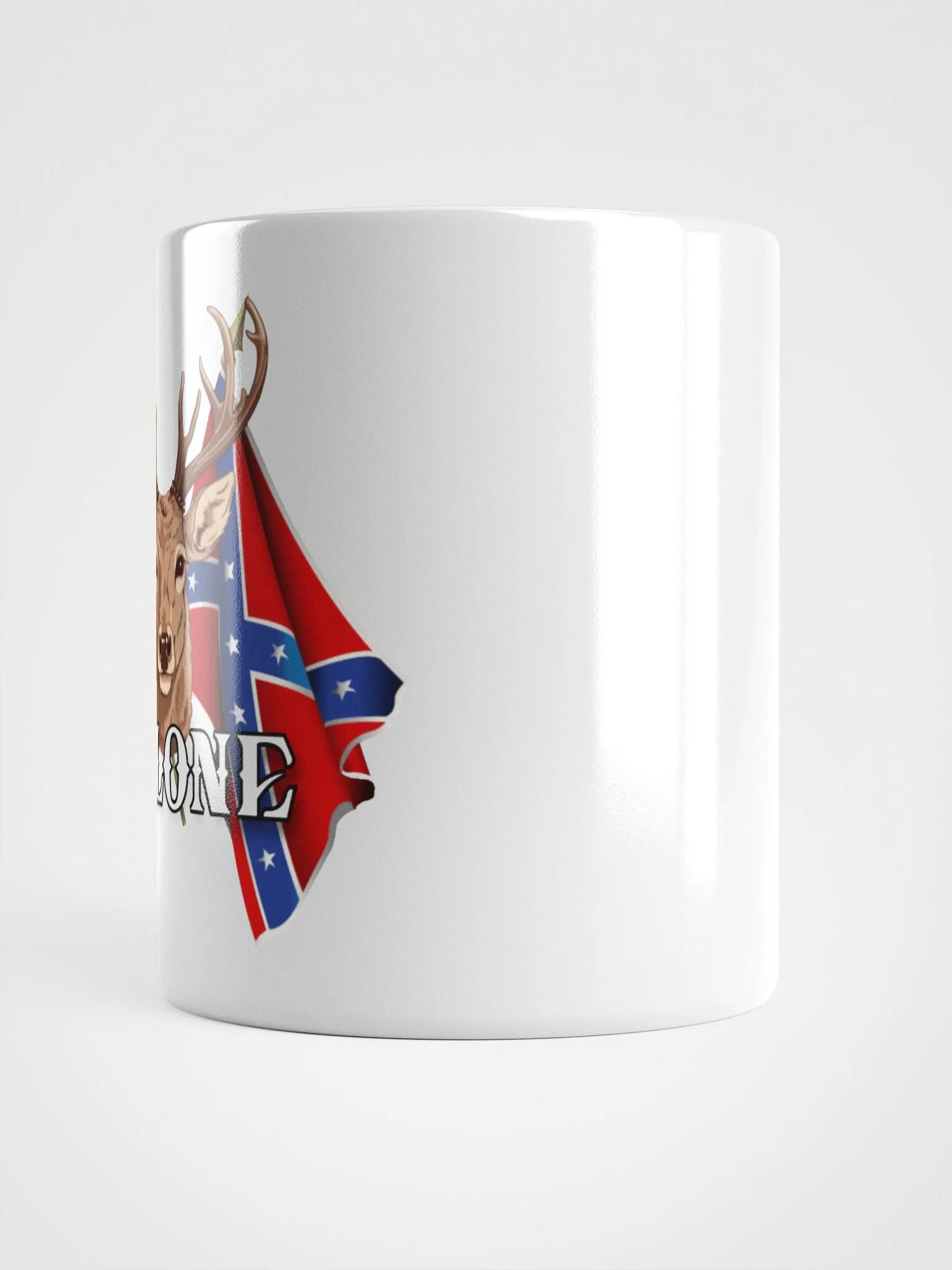 "Malone" Rebel Redneck Deer - White Mug product image (3)