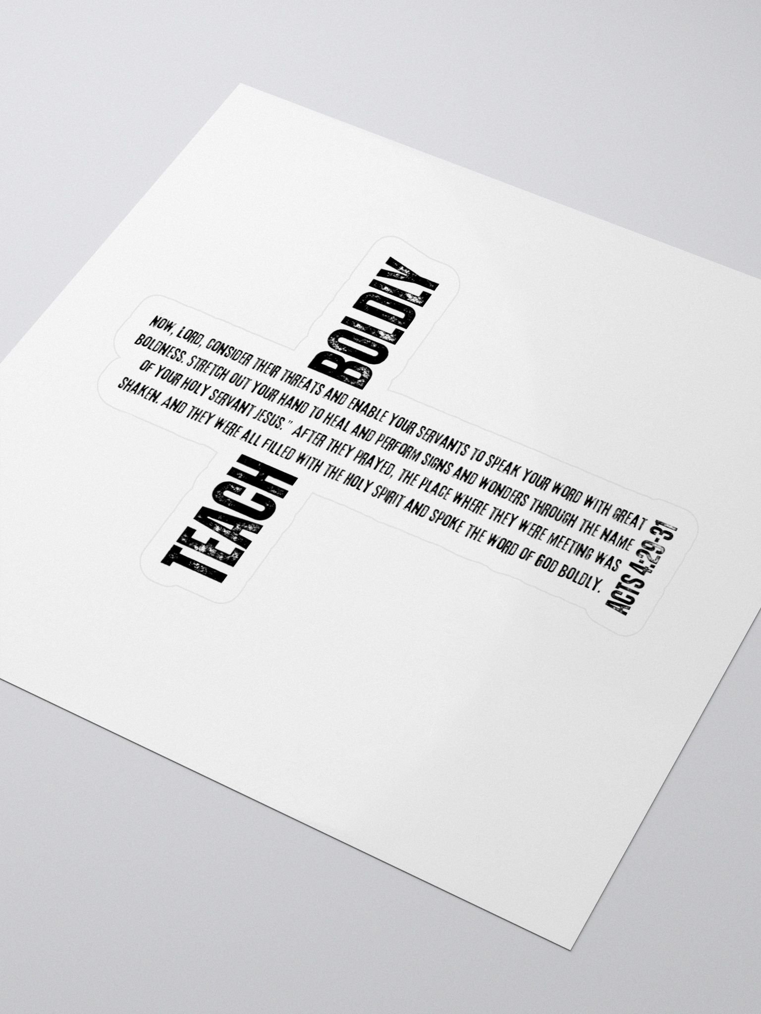 Teach Boldly Scripture Sticker product image (3)