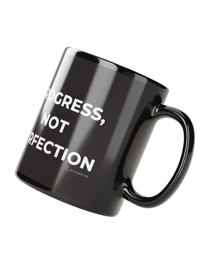 Progress, Not Perfection Mug (Black, Logo) product image (4)