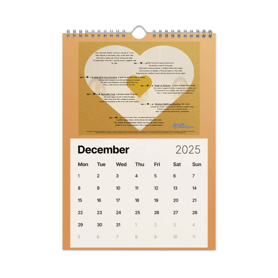 2025 Estate Planning Mindset Calendar (Bound Version) product image (2)