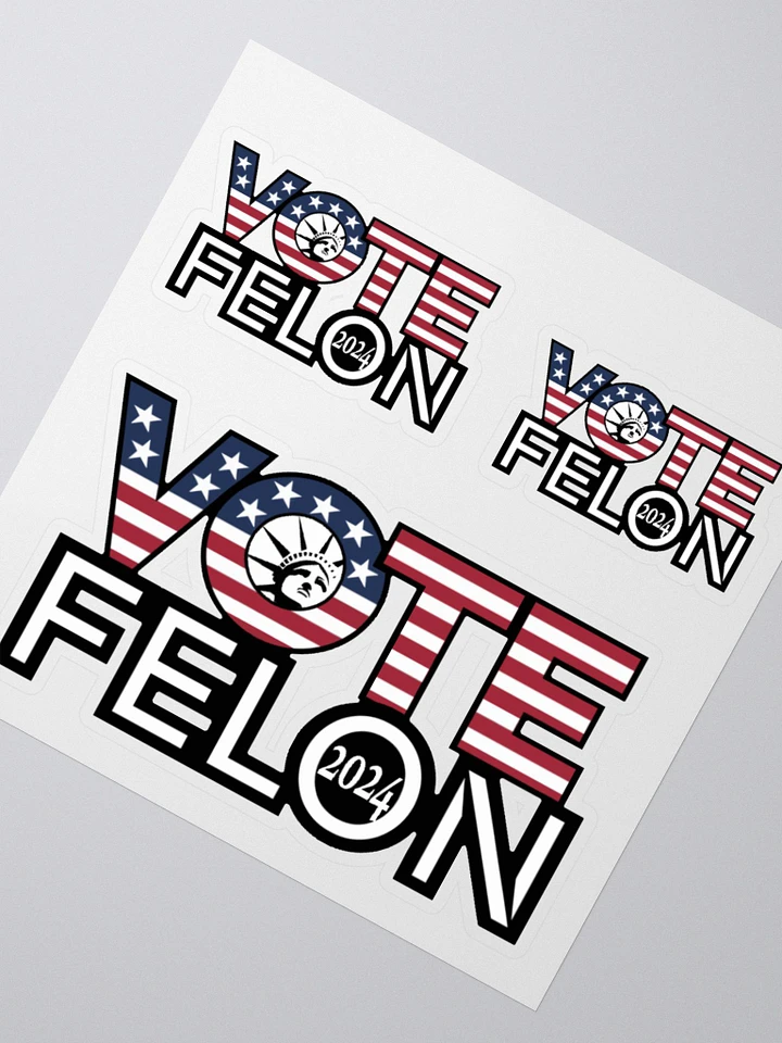 Vote Felon 2024 Vinal Sticker sheet product image (4)