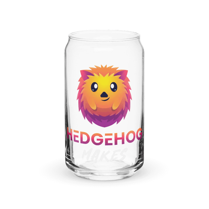 Hedgehog Makes Glass Can Cup product image (1)