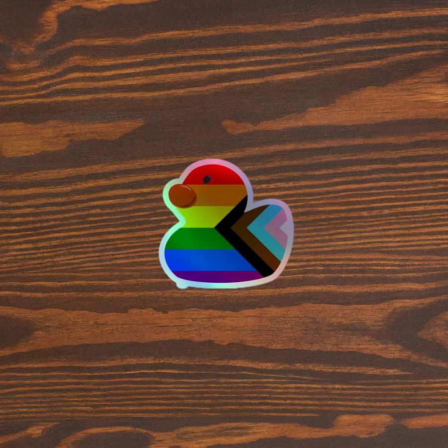 Holo Pride Duck Sticker product image (5)