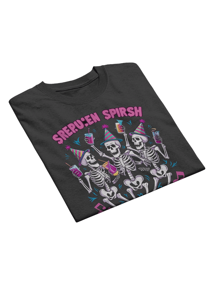 Dancing Skeletons T-Shirt, Spooky Party Gift, Fun Halloween Tee product image (2)