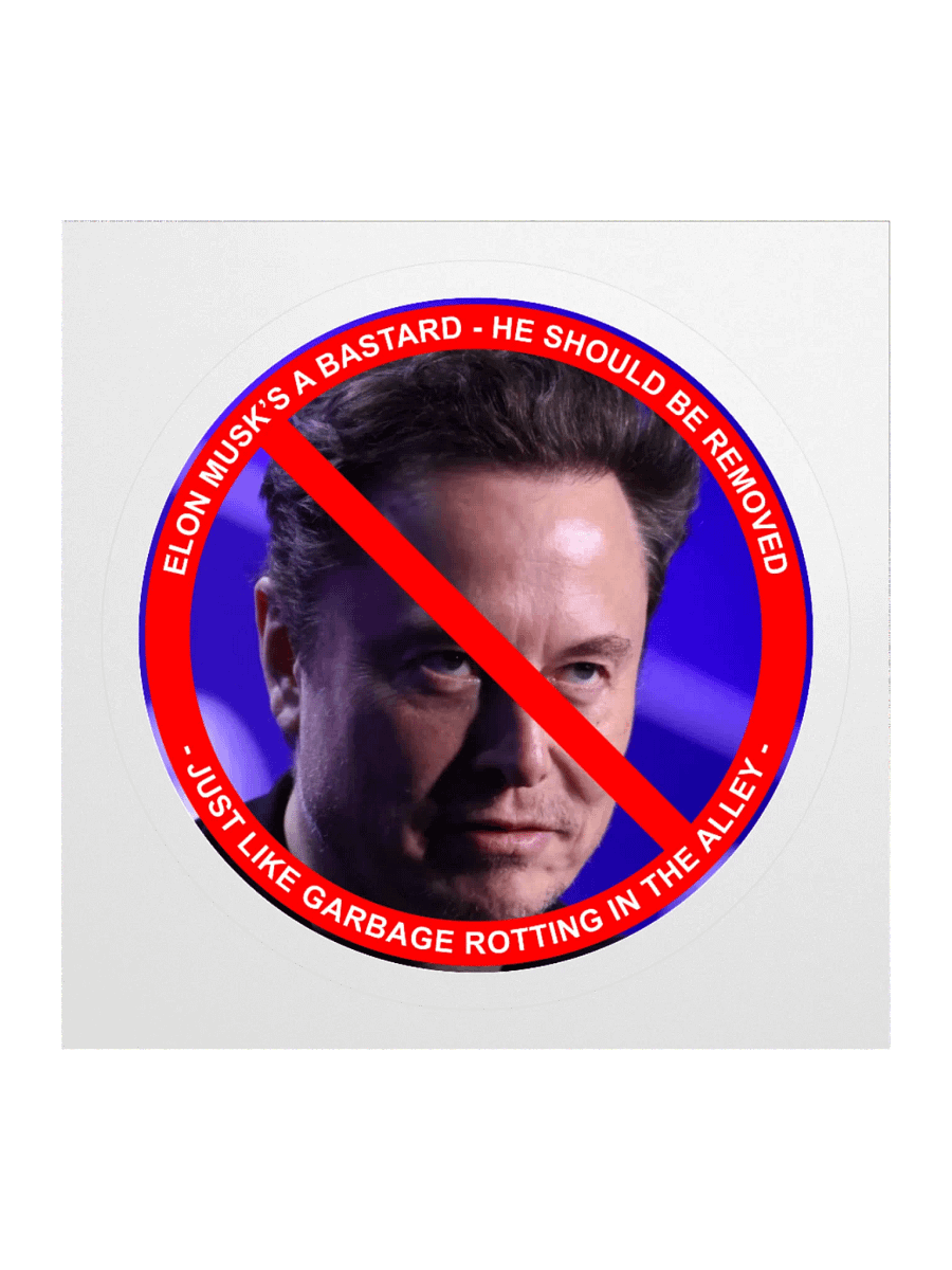 Anti Elon Tesla Bumper - He Should Be Removed! product image (2)