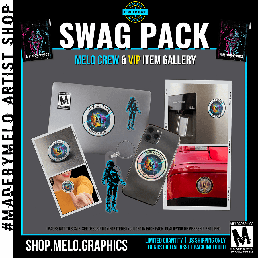 [LIMITED EDITION] #MeloCrew VIP Swag Pack + BONUS Digital Bundle | #MadeByMELO product image (3)