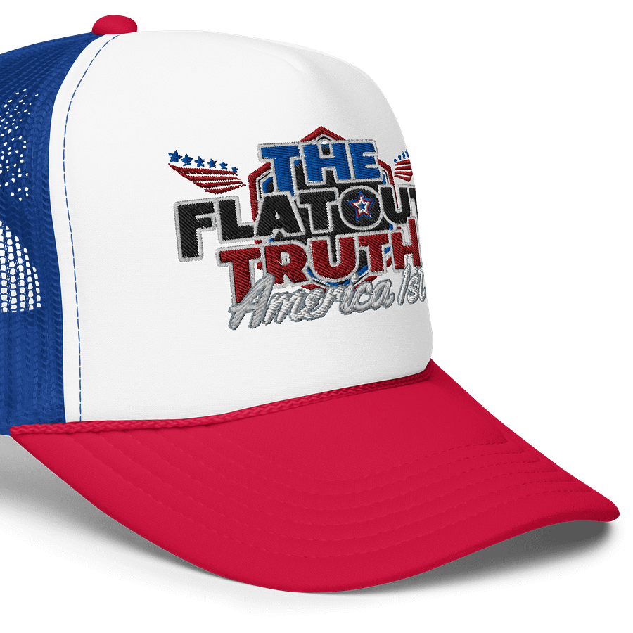 TFOT America 1st RWB Foam Trucker Hat product image (5)