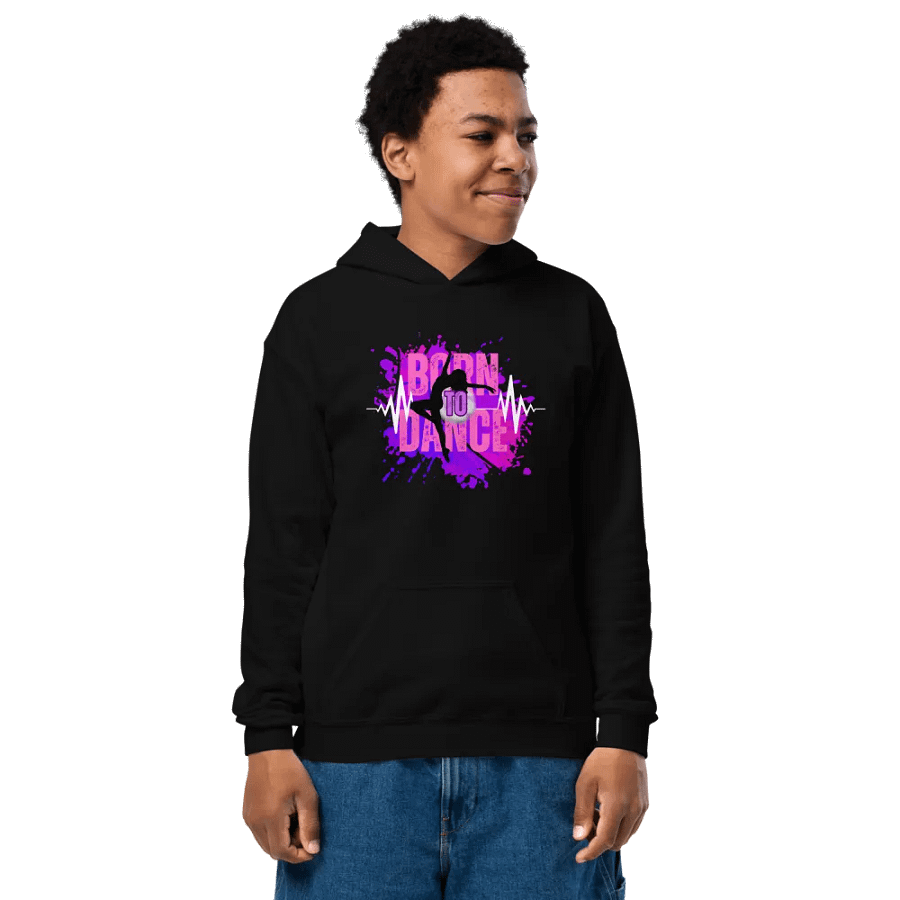 Born to Dance Her Silhouette Youth Hoodie product image (8)