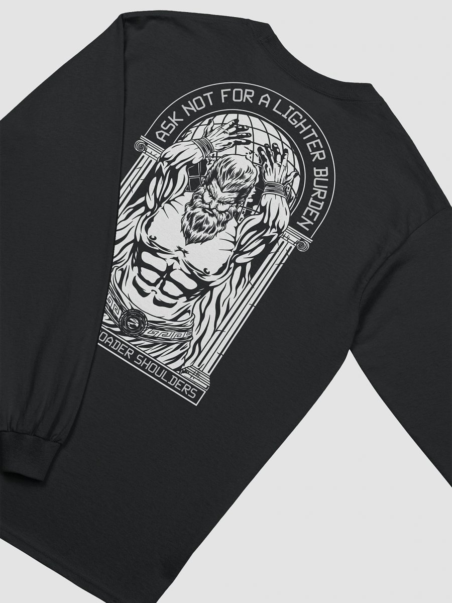 Atlas Gym Gear WHITE Long Sleeve T-Shirt product image (1)