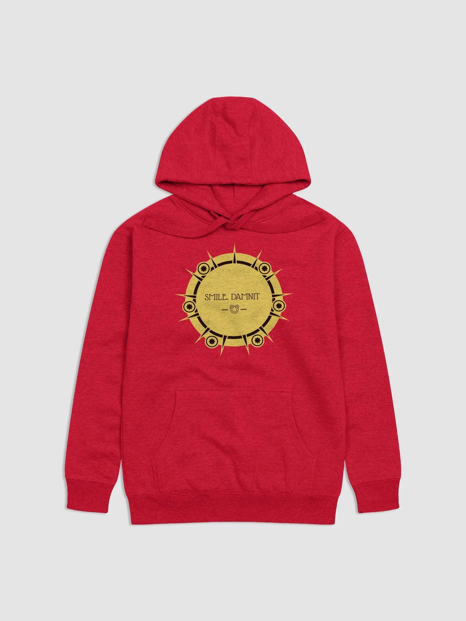 smile, damnit! Cozy Cotton Blend Unisex Hoodie product image (1)