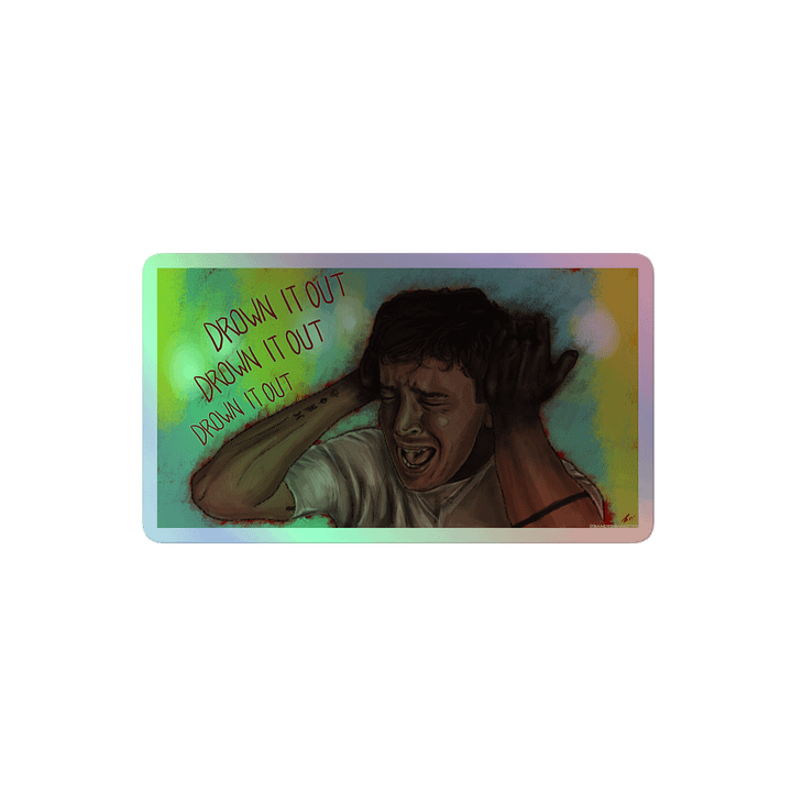 Drown It Out - Tyler Joseph holographic Art Sticker product image (2)