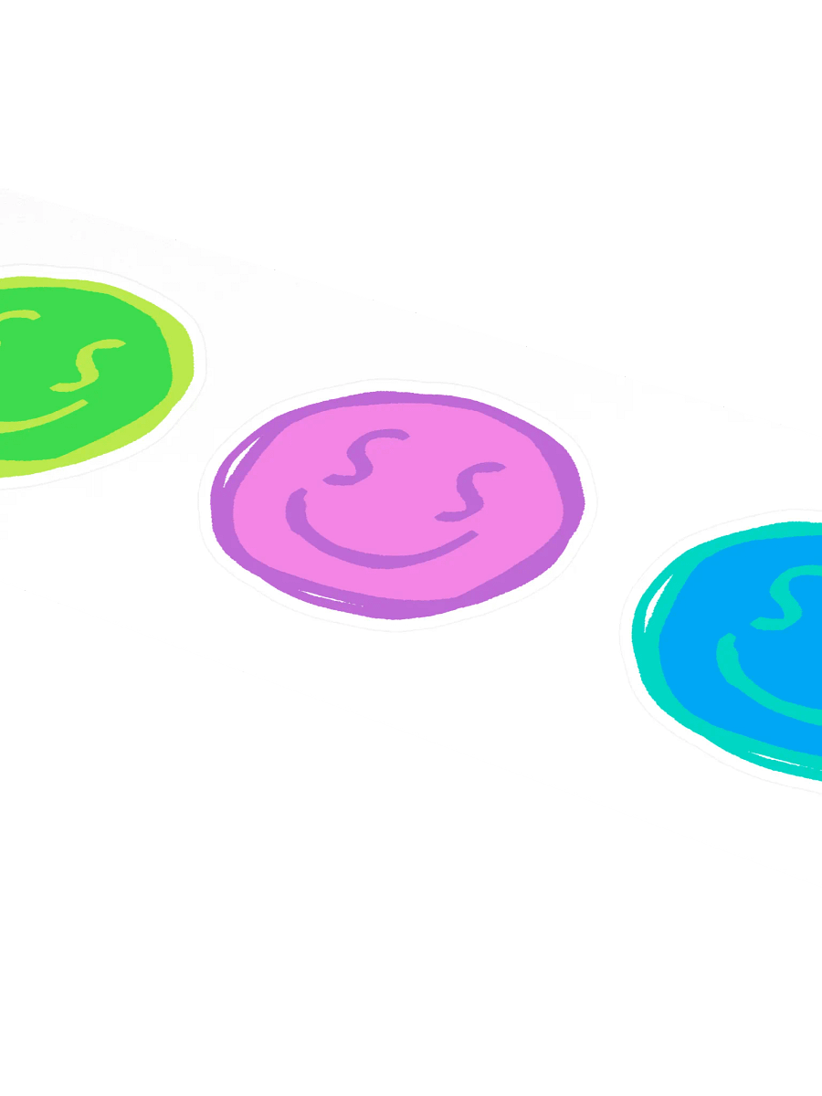 Silly Smile Rainbow Sticker Pack product image (4)