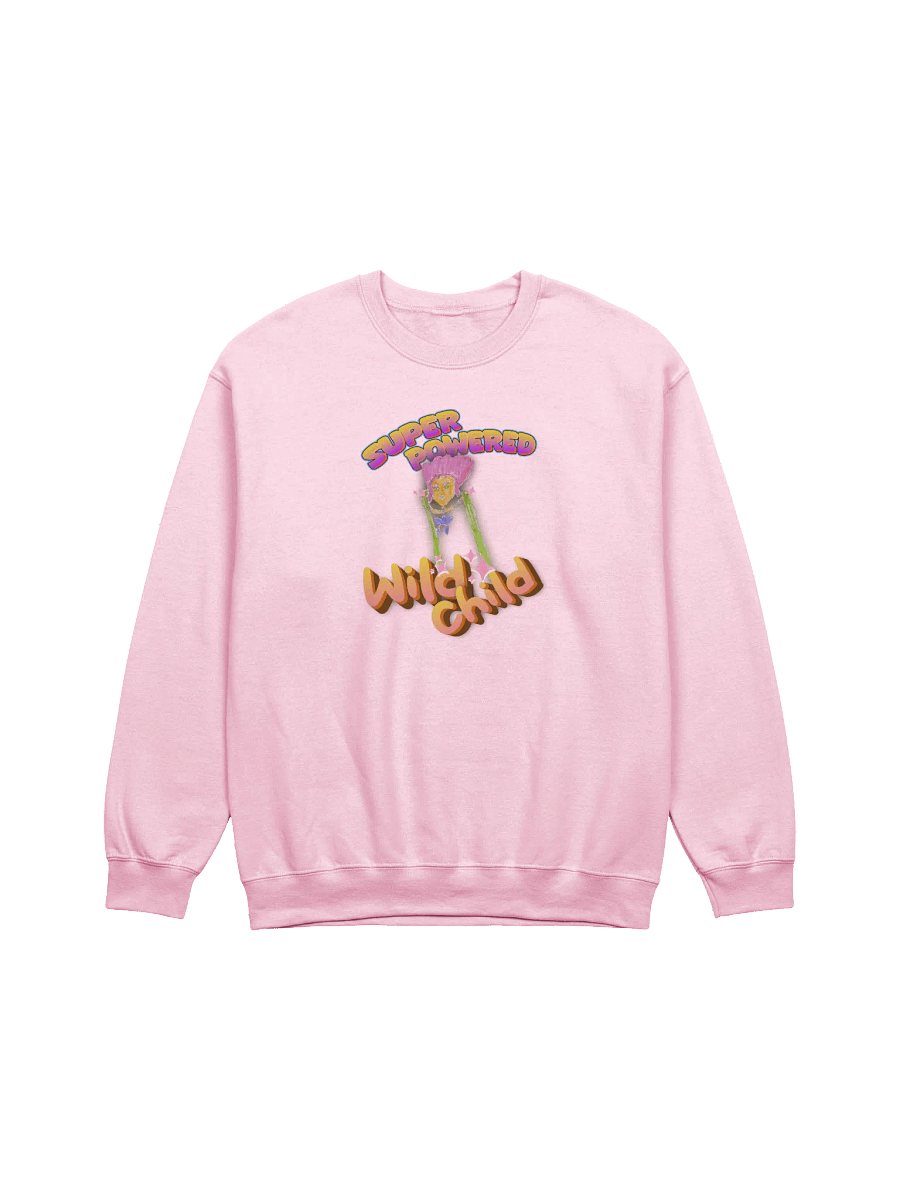 Super Powered Wild Child Classic Crewneck Sweatshirt product image (1)