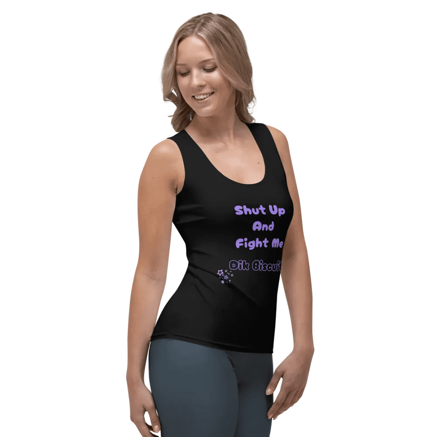 Fight Me Dik Biscuit Tank - Purple product image (6)