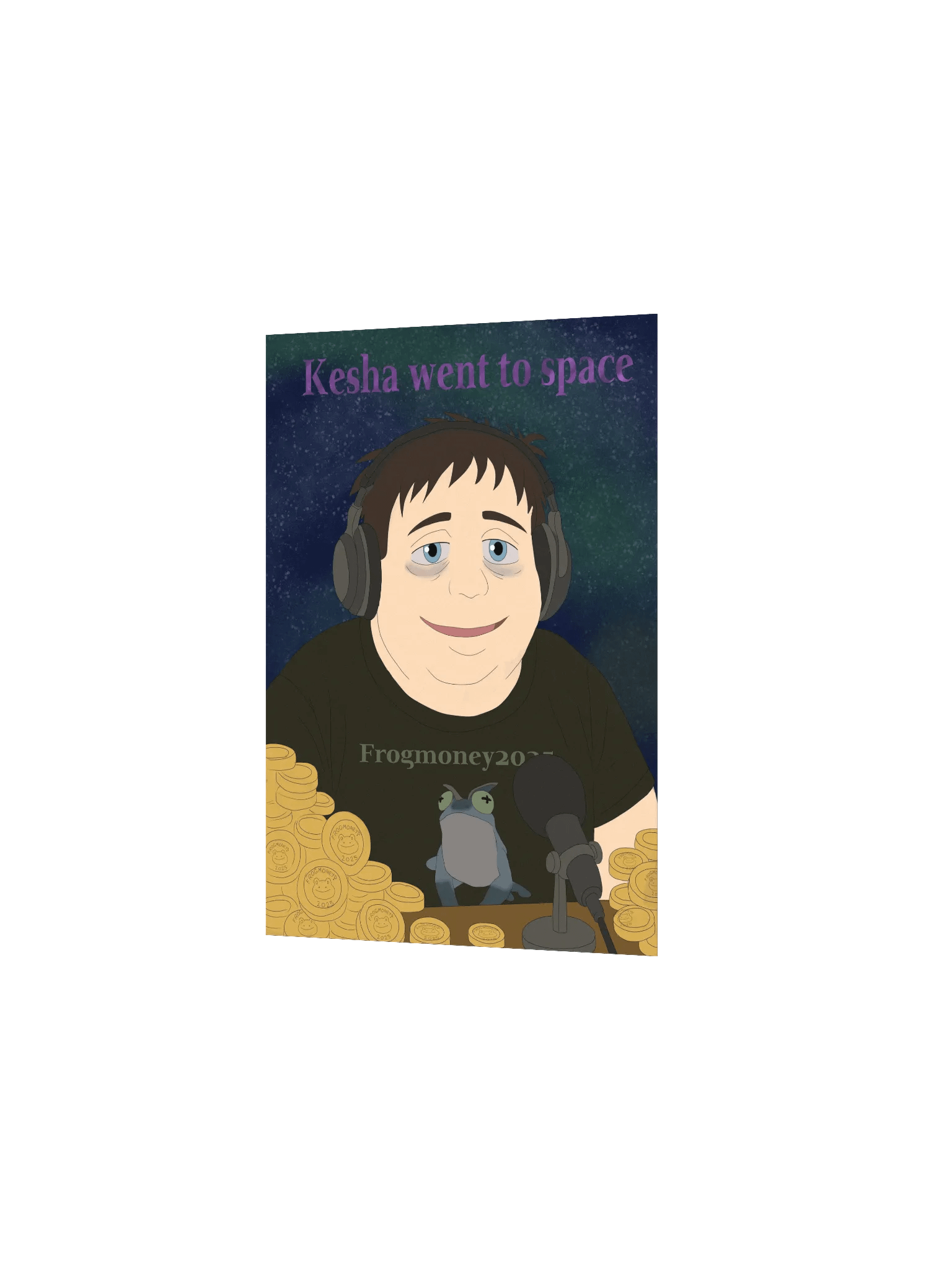 FROGMONEY2025 Kesha Went To Space Meme-orial Print product image (2)
