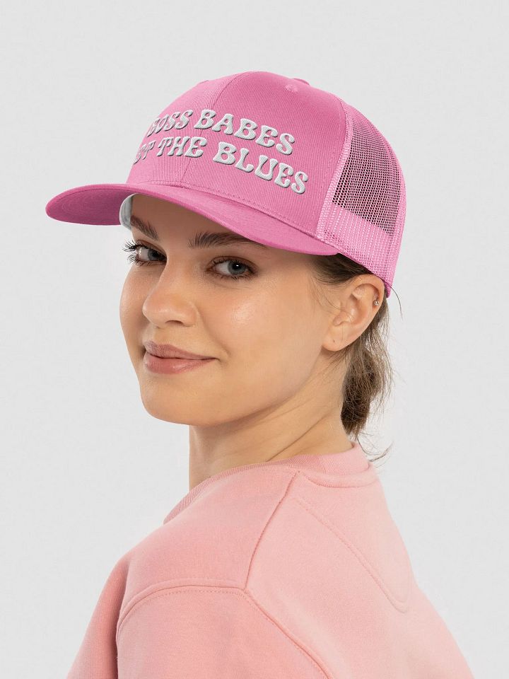 Boss Babes Get The Blues Trucker Hat product image (1)