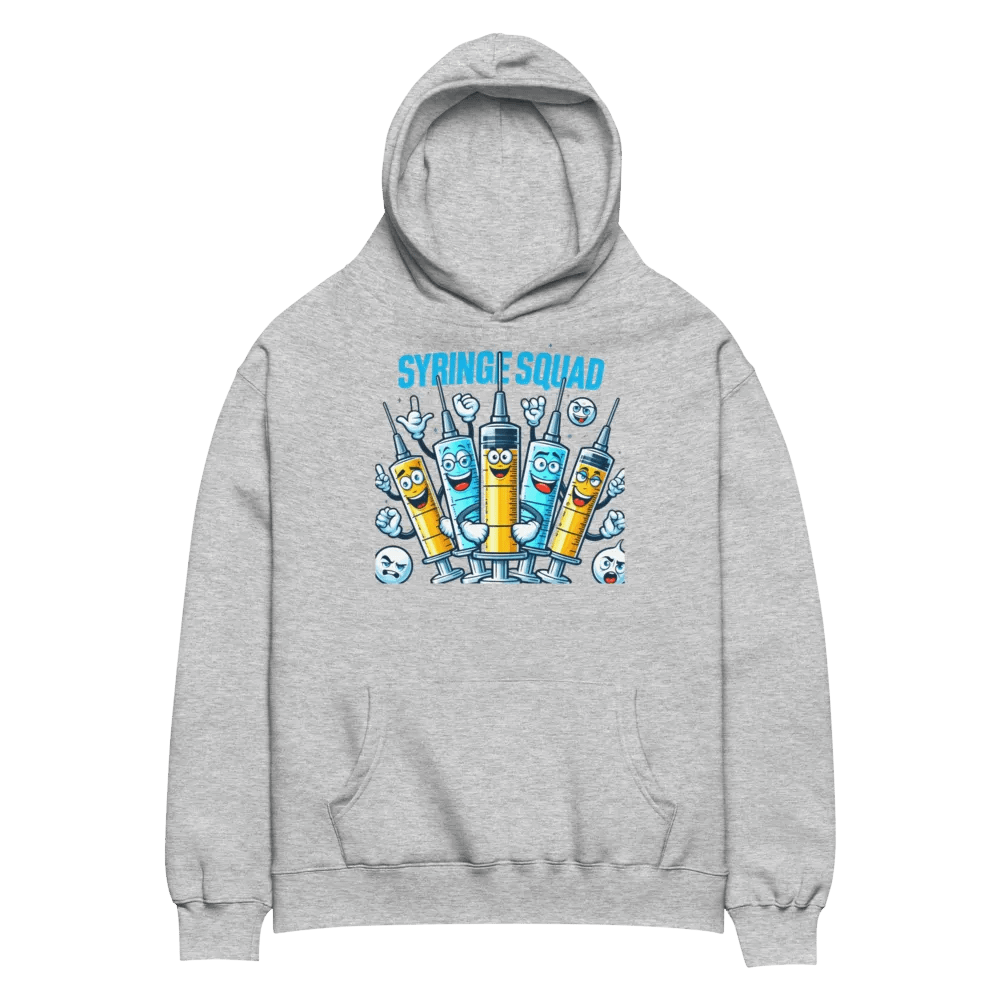 Syringe Squad Cartoon Oversized Hoodie product image (22)