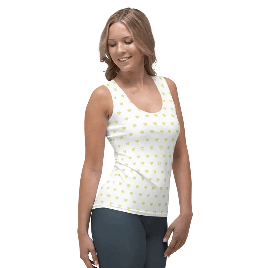 Pastel Heart Seamless Pattern Women's Tank Top - V6 product image (4)