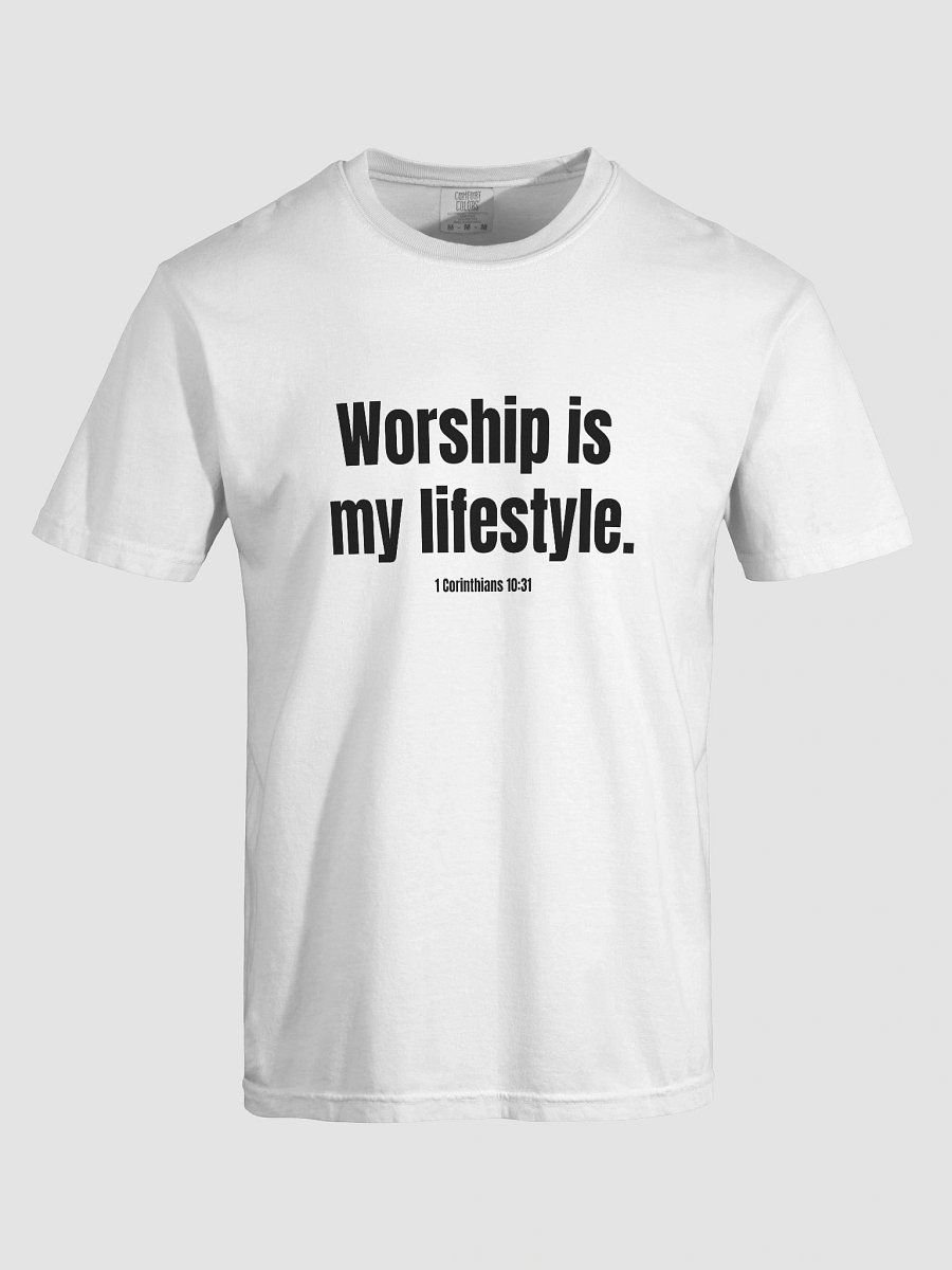 Worship Is My Lifestyle - White Tee product image (7)