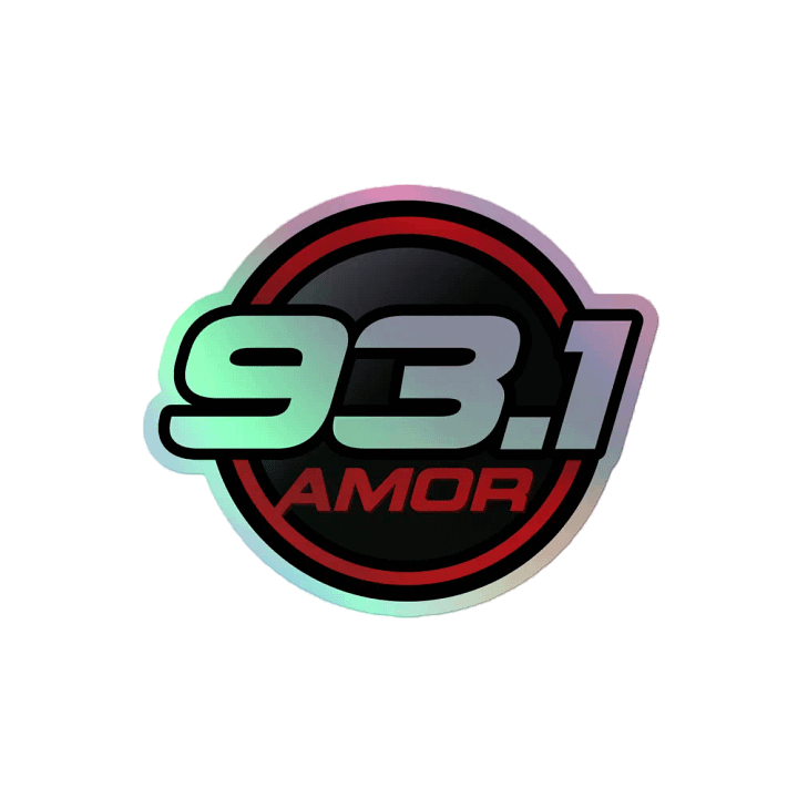 93.1 Amor Hoja de pegatinas holográficas product image (2)