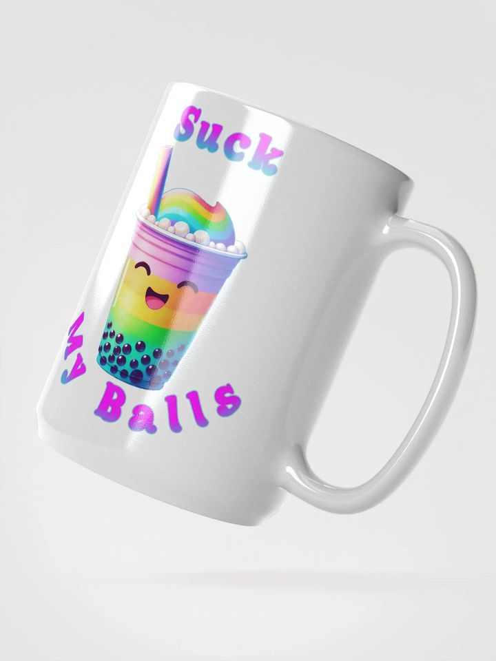 Rainbow Boba Delight 15 oz Coffee Cup product image (2)