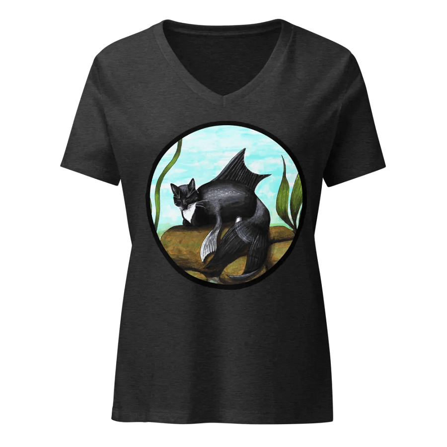 Mermeow Tuxedo V Neck product image (3)