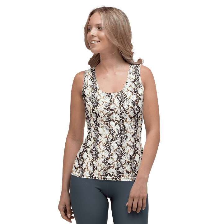 Beige Snake Skin Tank Top product image (1)