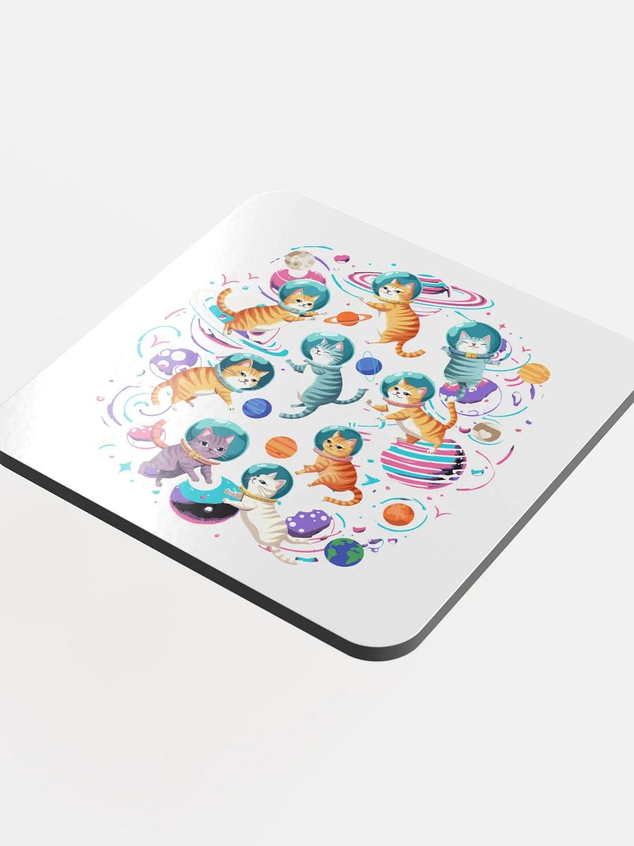 Cats In Space Astro Glossed Coasters Set product image (4)