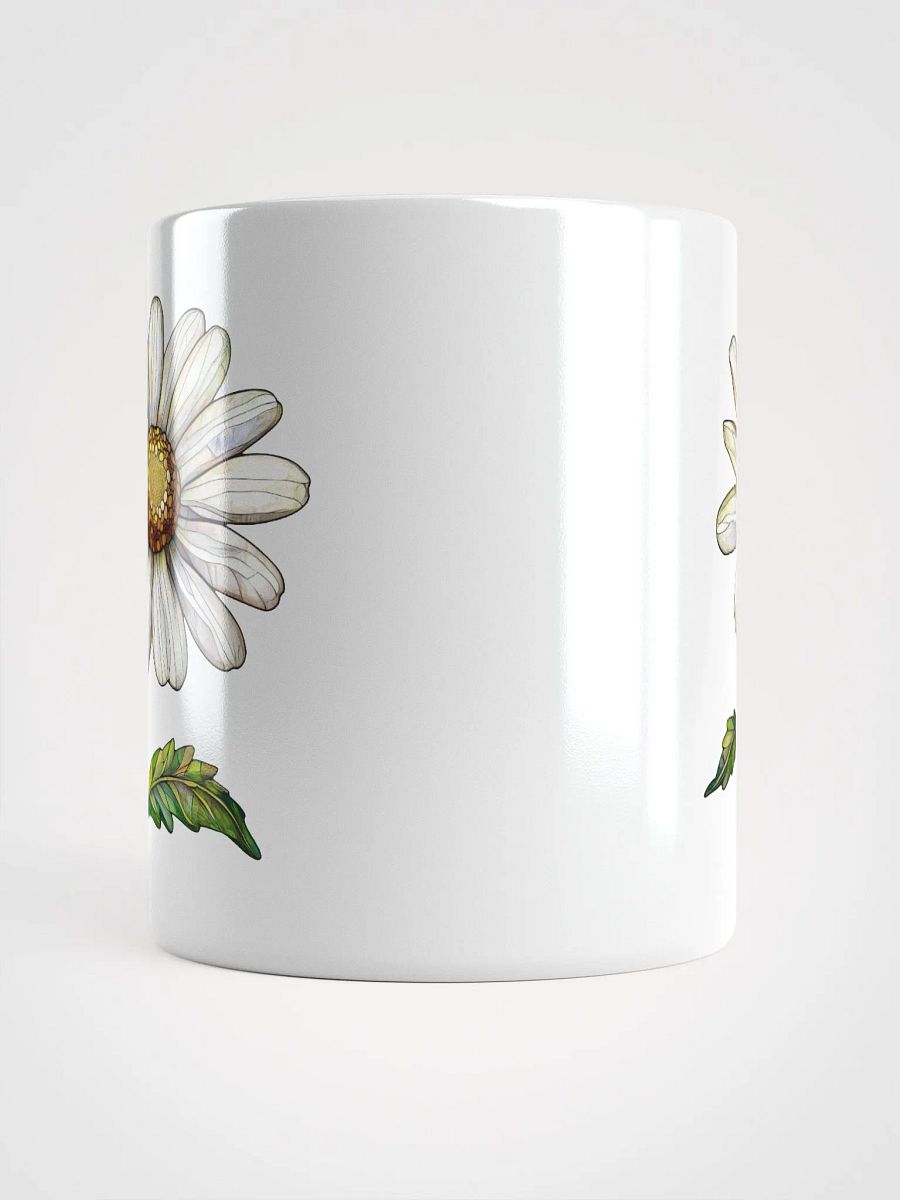 Stained Glass Daisy White Glossy Mug product image (13)