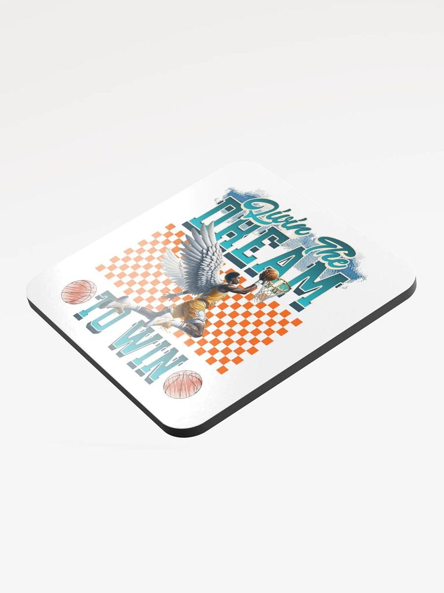 Livin The Dream To Win Basketball Dunk Angel Wings Coaster Set product image (3)