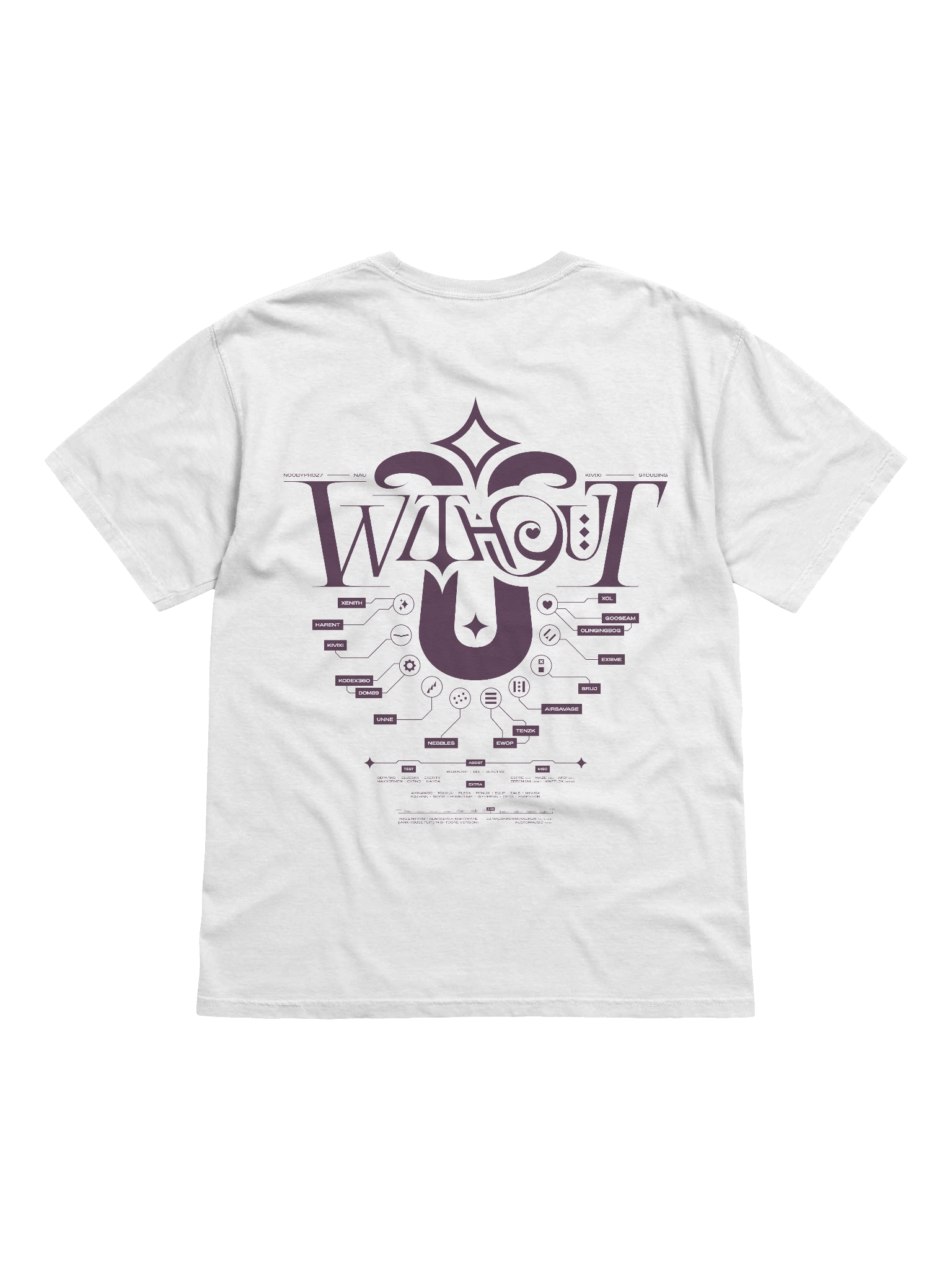 W/O U Purple/White Shirt product image (2)