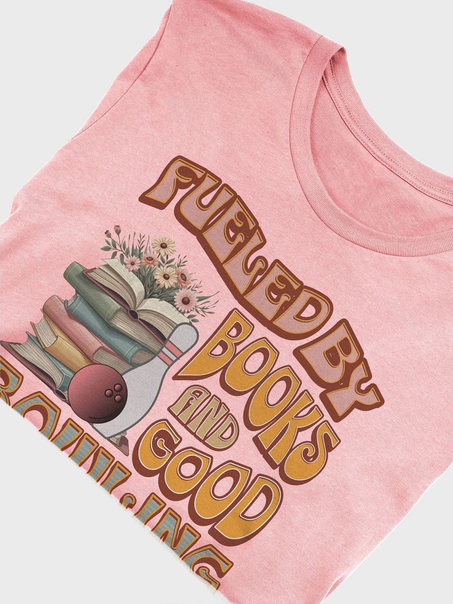 Fueled By Books And Good Bowling Bookworm Retro T-Shirt product image (46)